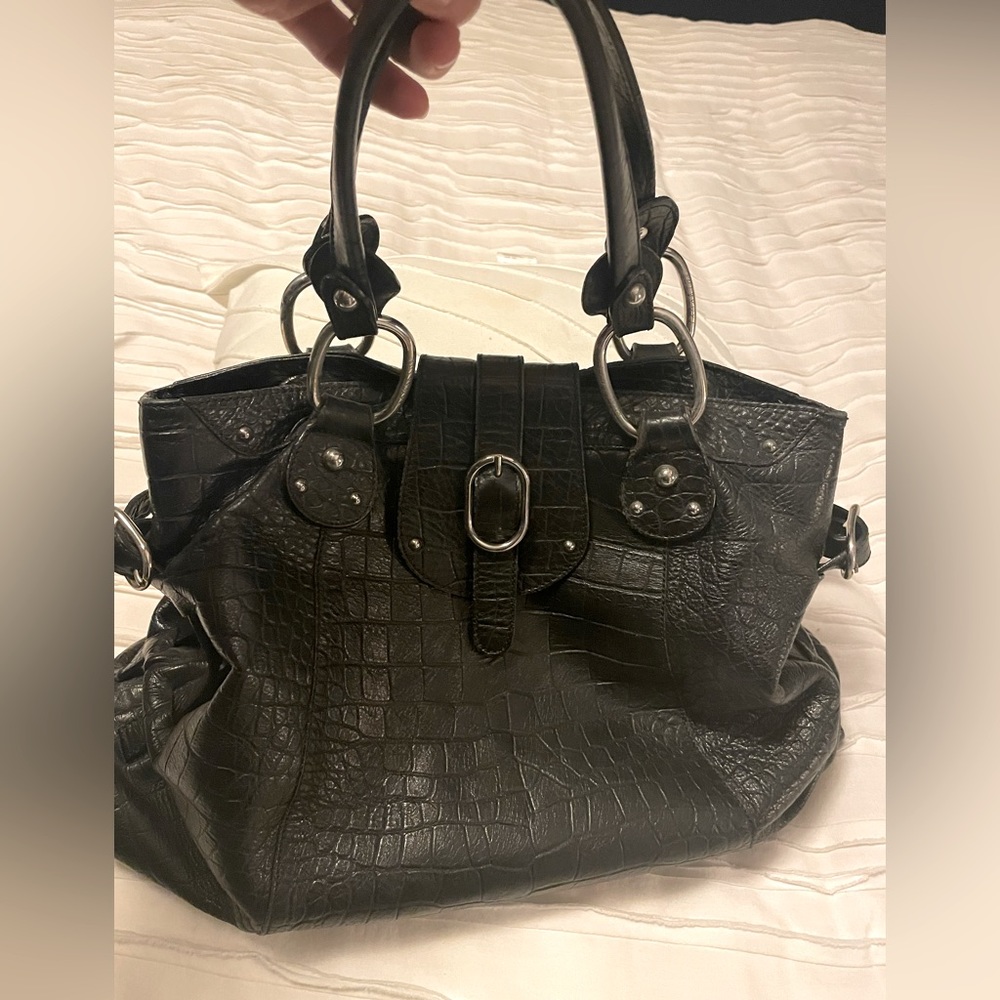 Vintage Didier Lamarthe Alligator Leather Bag